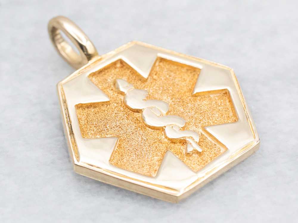 Gold Medical Pendant - image 1