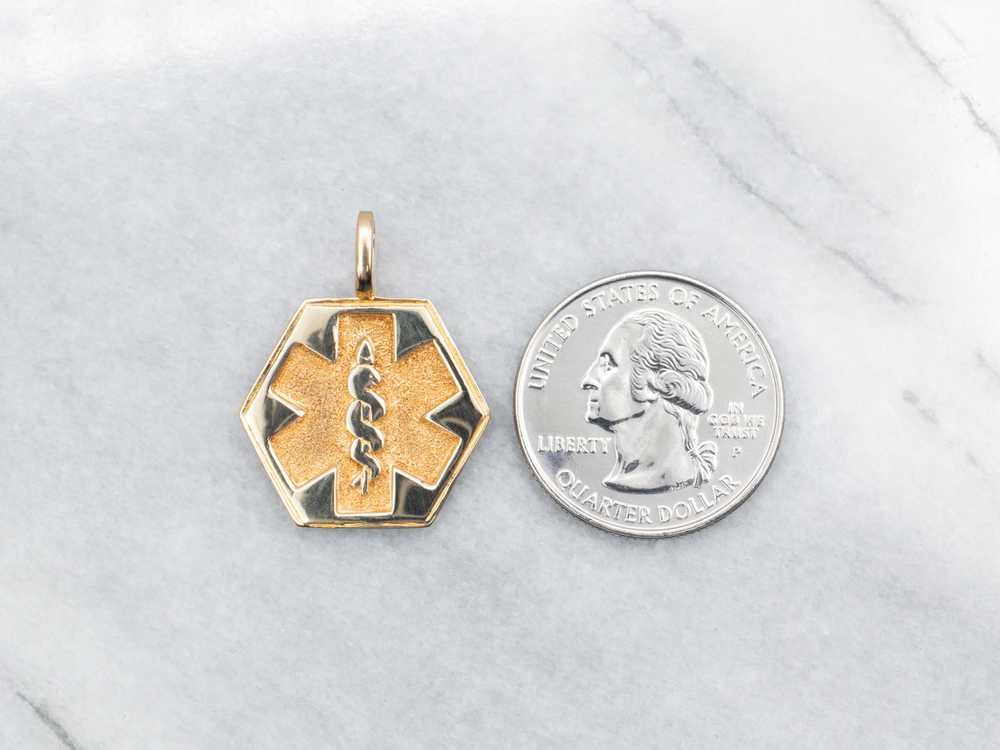 Gold Medical Pendant - image 3