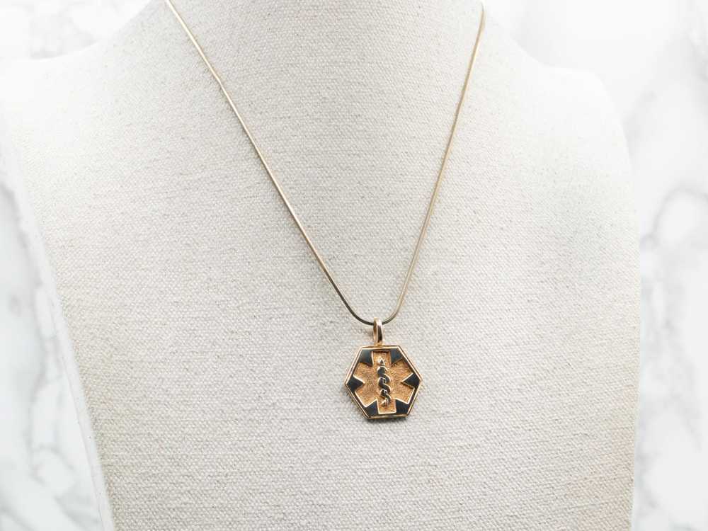 Gold Medical Pendant - image 4