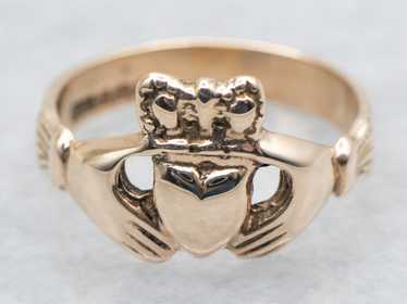 Gold Claddagh Ring - image 1