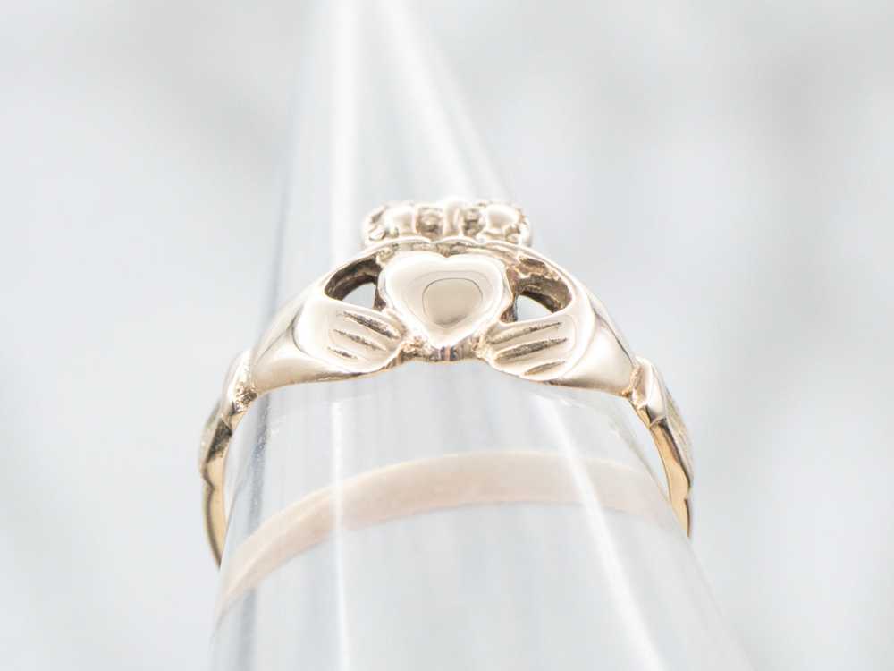 Gold Claddagh Ring - image 3