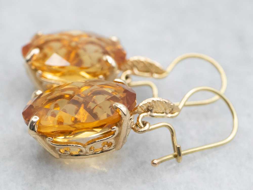 Citrine Drop Earrings - image 2