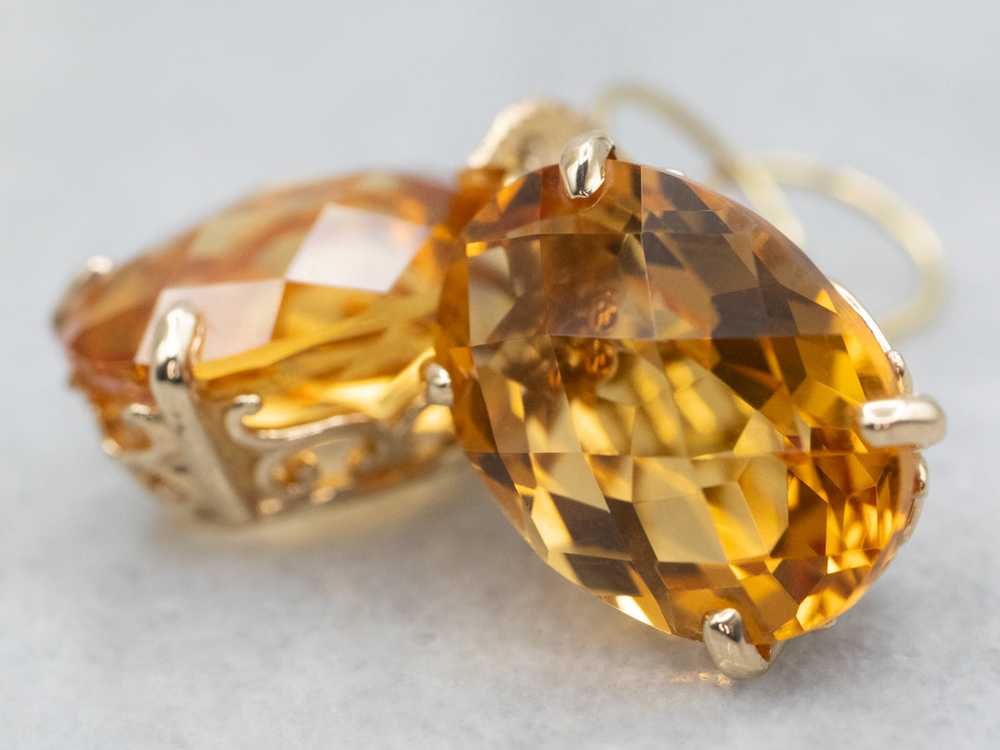 Citrine Drop Earrings - image 3