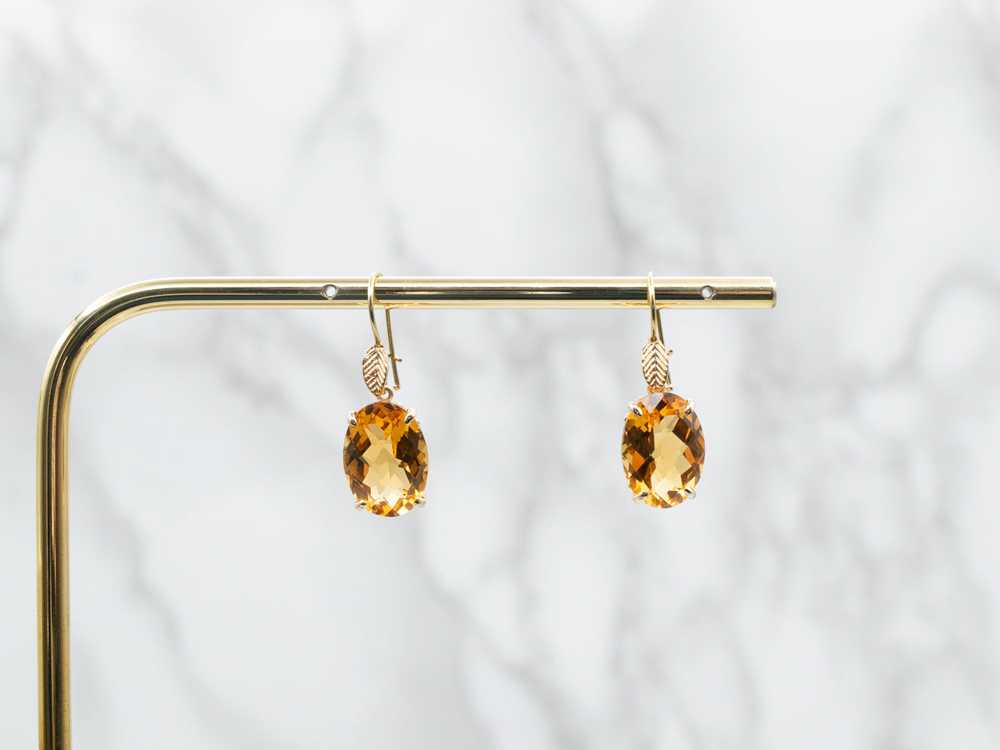 Citrine Drop Earrings - image 4