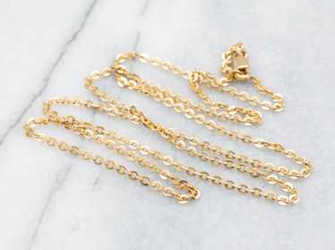 Long 18-Karat Gold Cable Chain - image 1