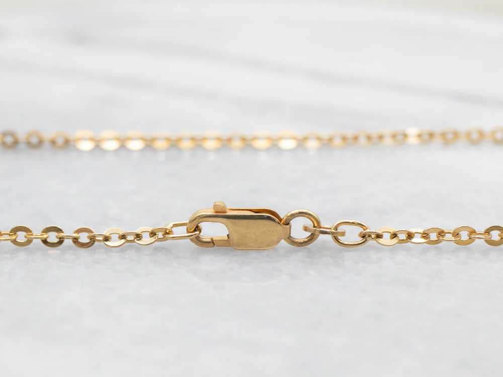 Long 18-Karat Gold Cable Chain - image 2