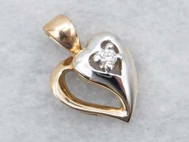 Diamond Heart Pendant - image 1