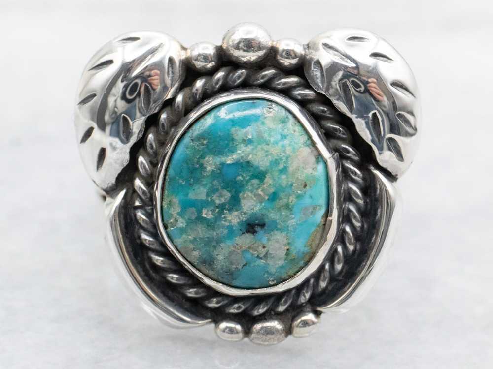 Native American J.Tulley Turquoise Ring - image 1