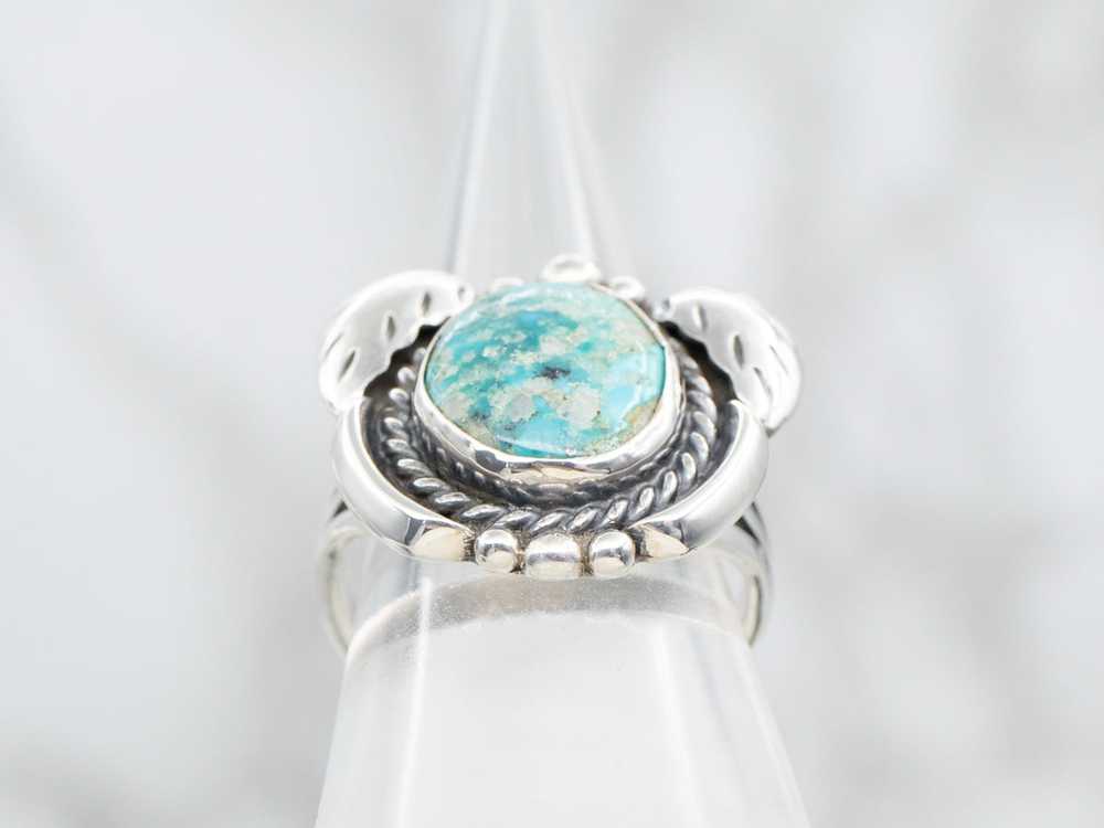 Native American J.Tulley Turquoise Ring - image 3