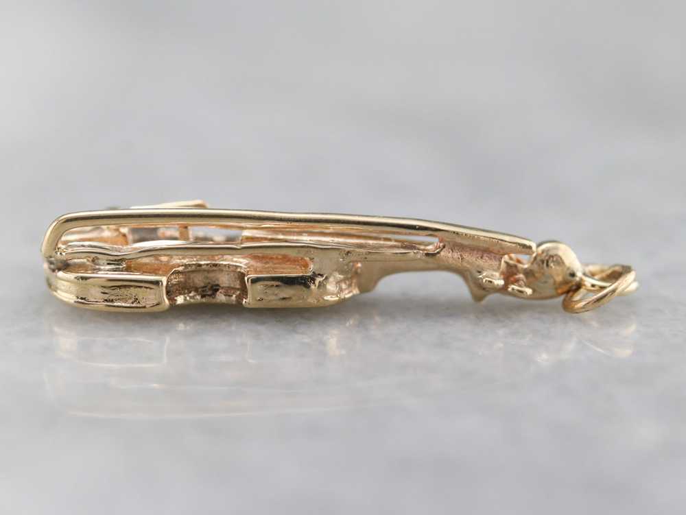 Yellow Gold Violin Charm - image 5