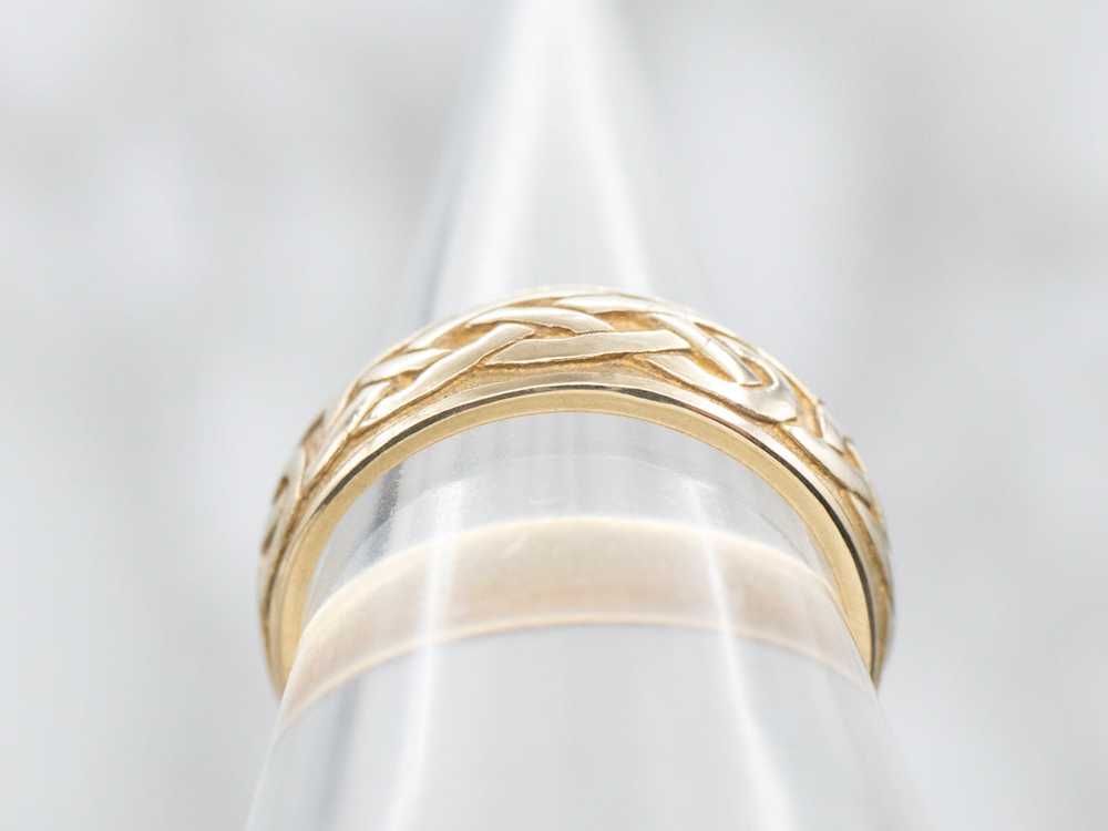 Gold Celtic Knot Wedding Band - image 3