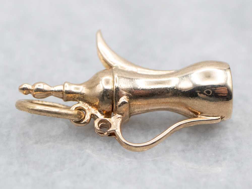 Yellow Gold Pitcher Charm - image 2