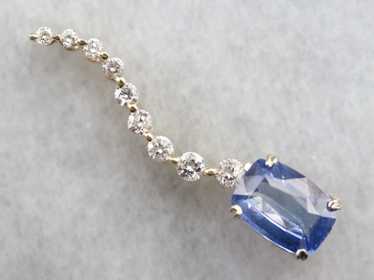 Sapphire and Diamond Pendant - image 1