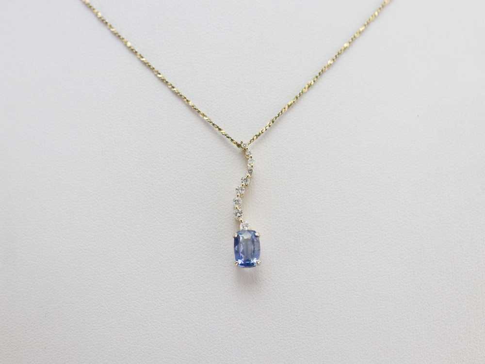 Sapphire and Diamond Pendant - image 6