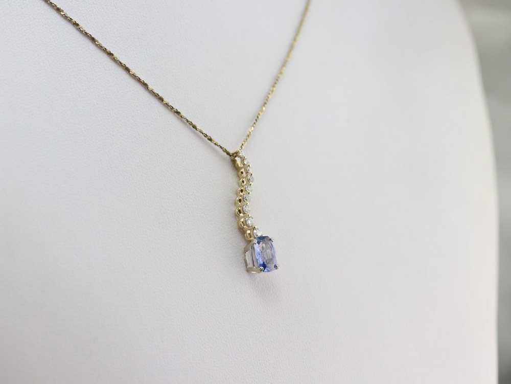 Sapphire and Diamond Pendant - image 7