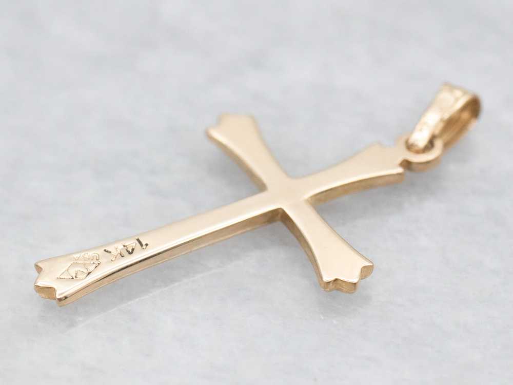 Dainty Cross Pendant - image 2