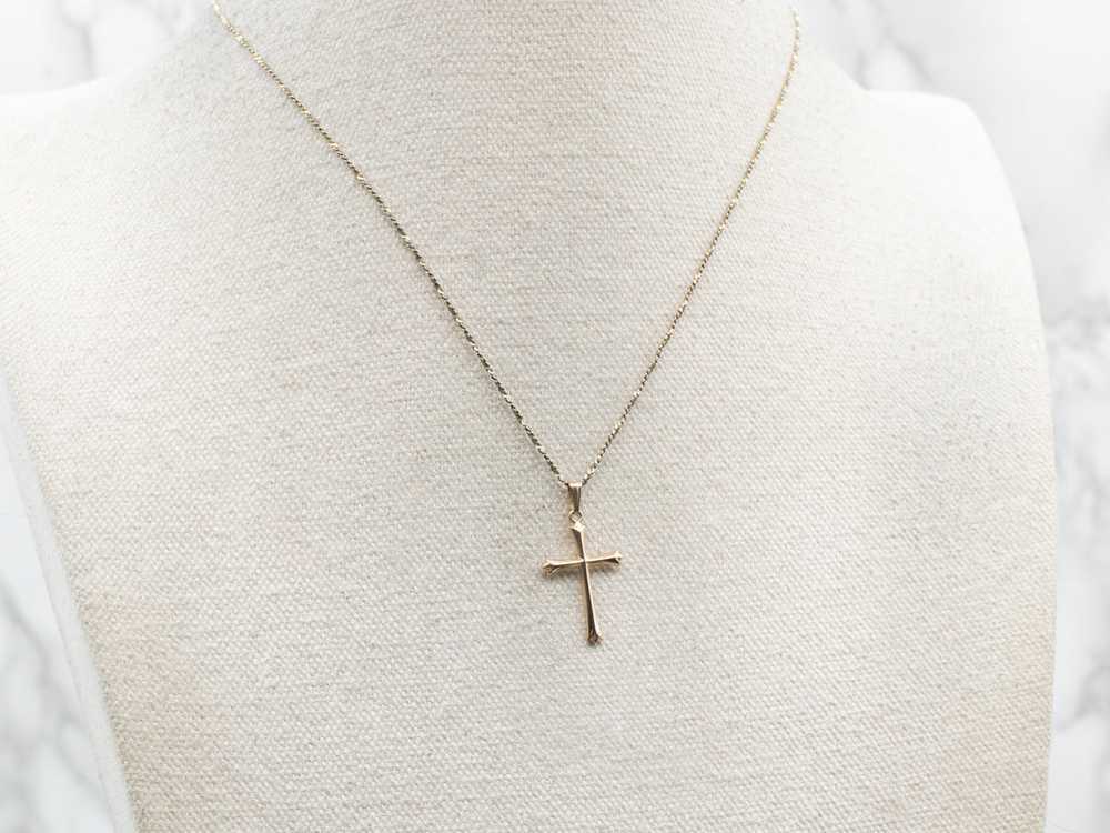 Dainty Cross Pendant - image 4