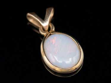 Opal Solitaire Pendant - image 1