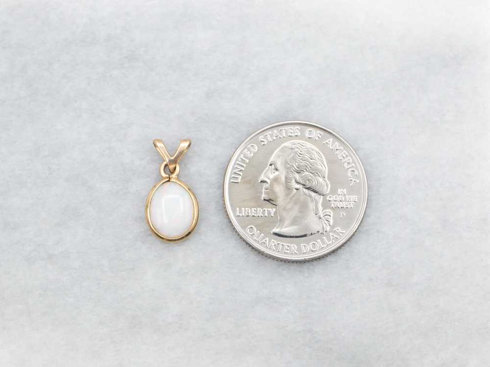 Opal Solitaire Pendant - image 3