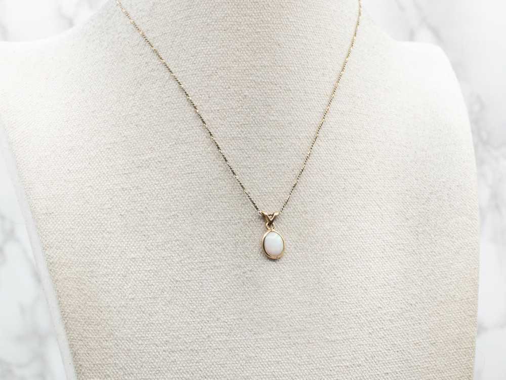 Opal Solitaire Pendant - image 4