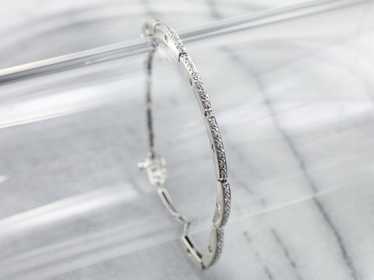 White Gold Diamond Link Bracelet - image 1