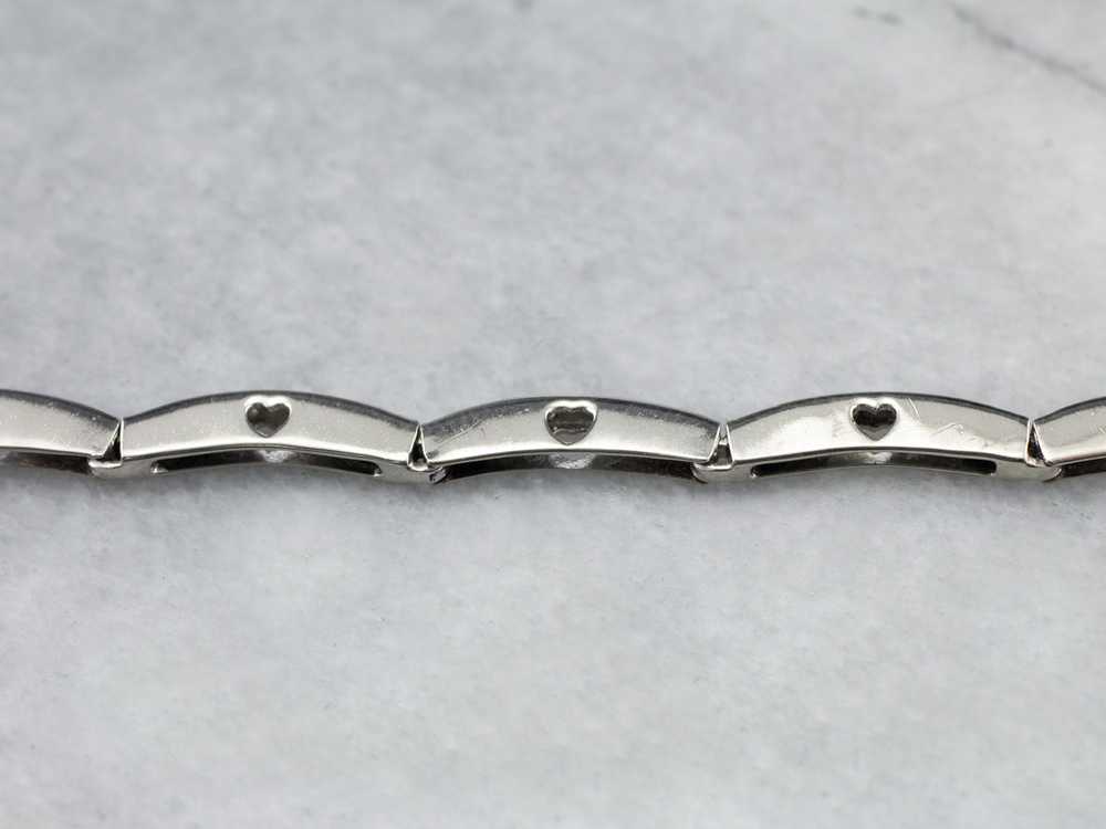 White Gold Diamond Link Bracelet - image 6