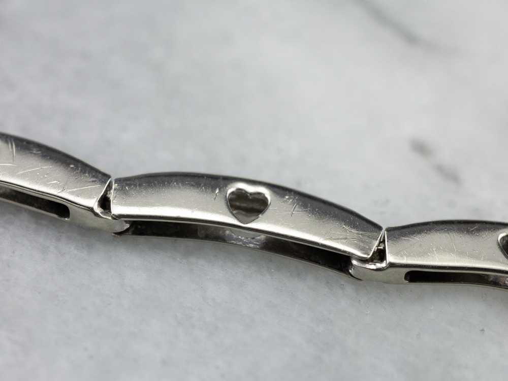 White Gold Diamond Link Bracelet - image 8