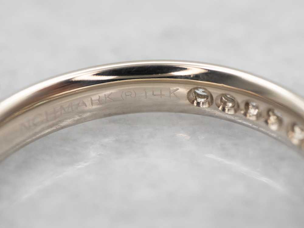 Classic White Gold Diamond Wedding Band - image 3