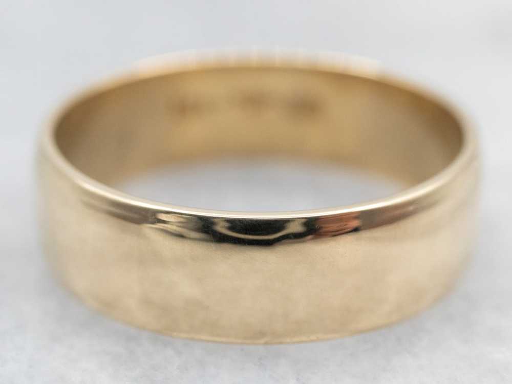 Classic Yellow Gold Plain Wedding Band - image 1