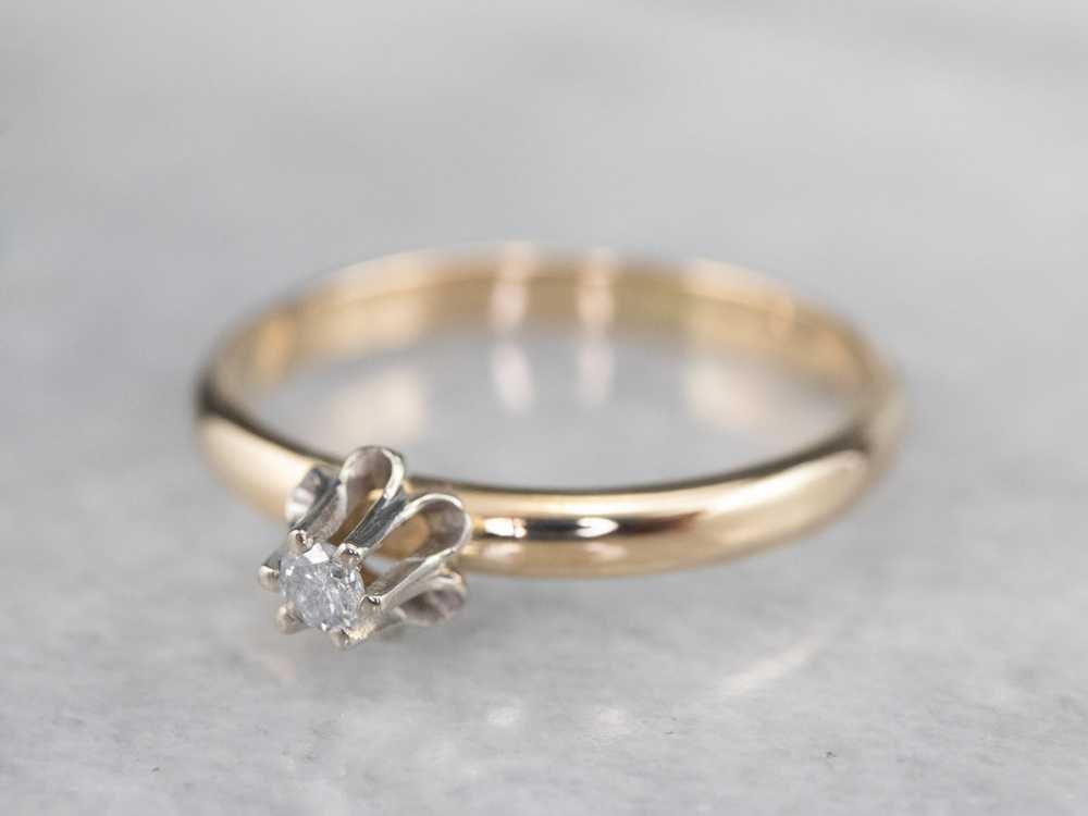 Buttercup Diamond Solitaire Engagement Ring - image 1