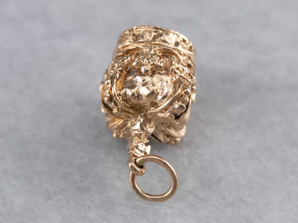 Heavy Gold Crown Charm - image 3