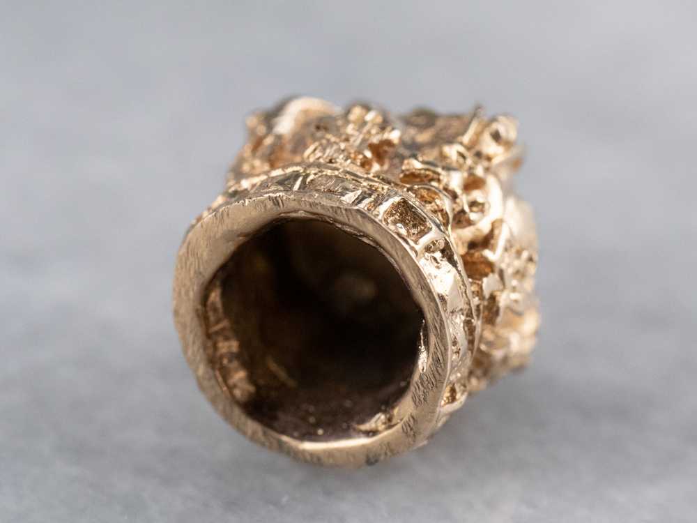 Heavy Gold Crown Charm - image 4