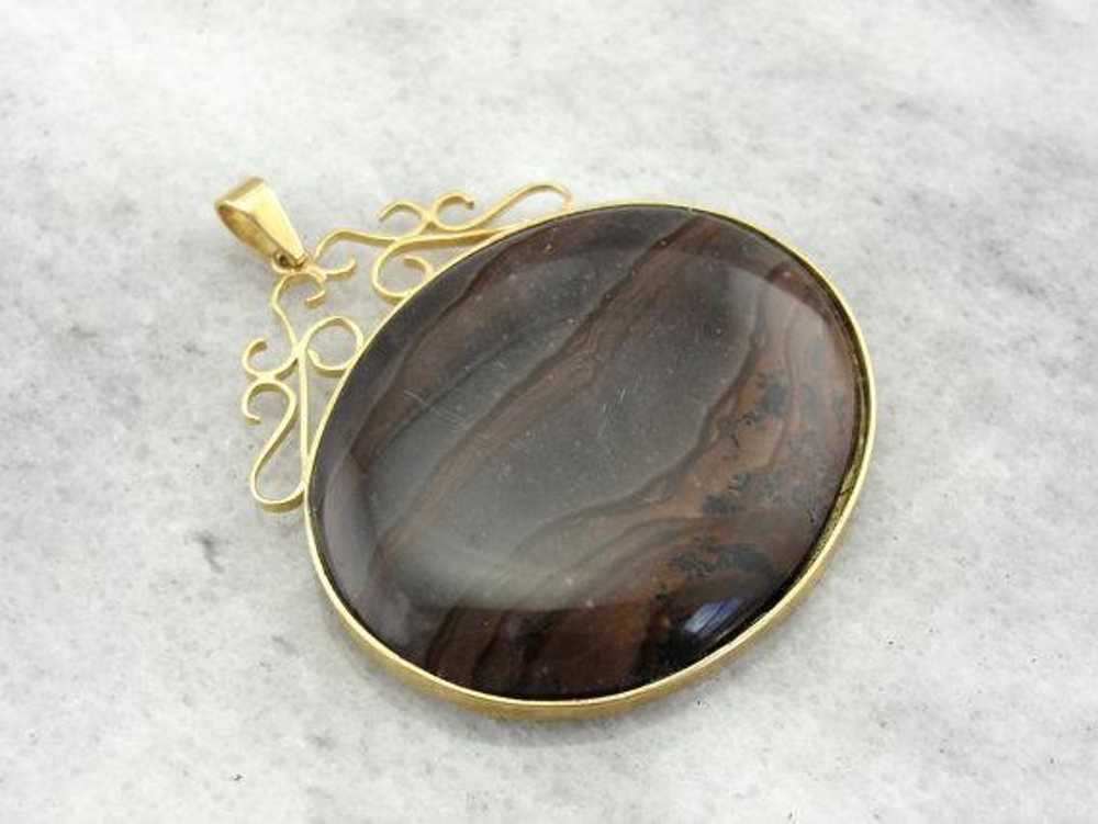 Stone: American Picture Jasper, 39 x31mm Oval
Acc… - image 1