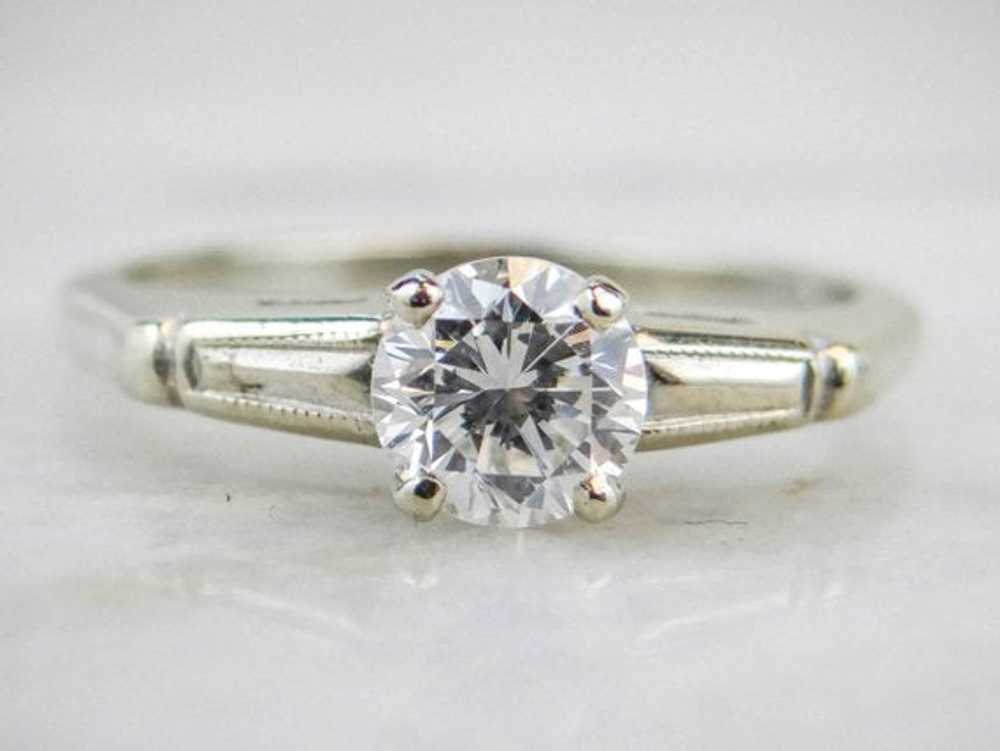 Round Brilliant Diamond Engagement Ring - image 1