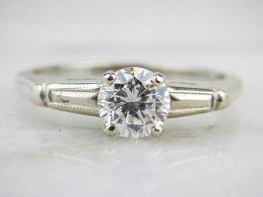 Round Brilliant Diamond Engagement Ring - image 1