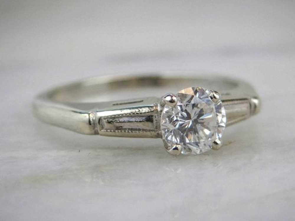 Round Brilliant Diamond Engagement Ring - image 2