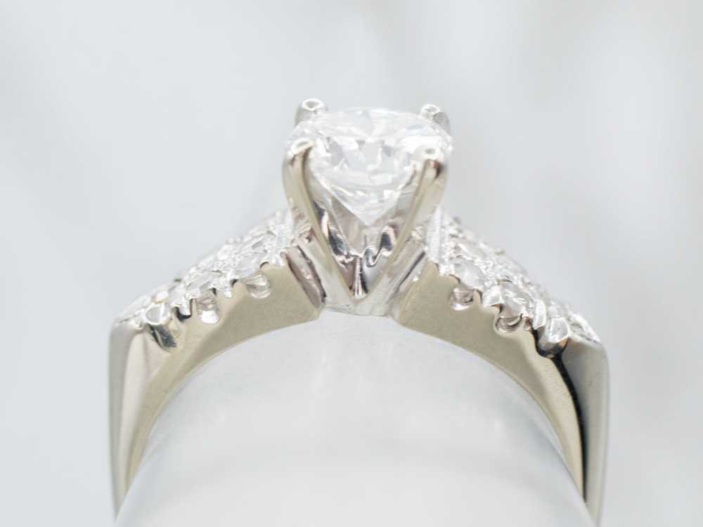 Stunning 1970's GIA Certified Diamond Engagement … - image 4