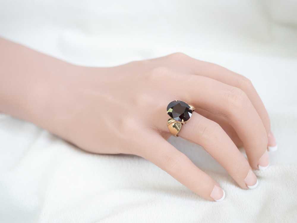 Vintage Garnet Cocktail Ring - image 10