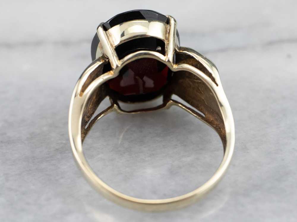 Vintage Garnet Cocktail Ring - image 5