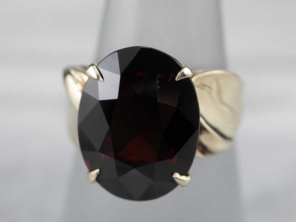 Vintage Garnet Cocktail Ring - image 7