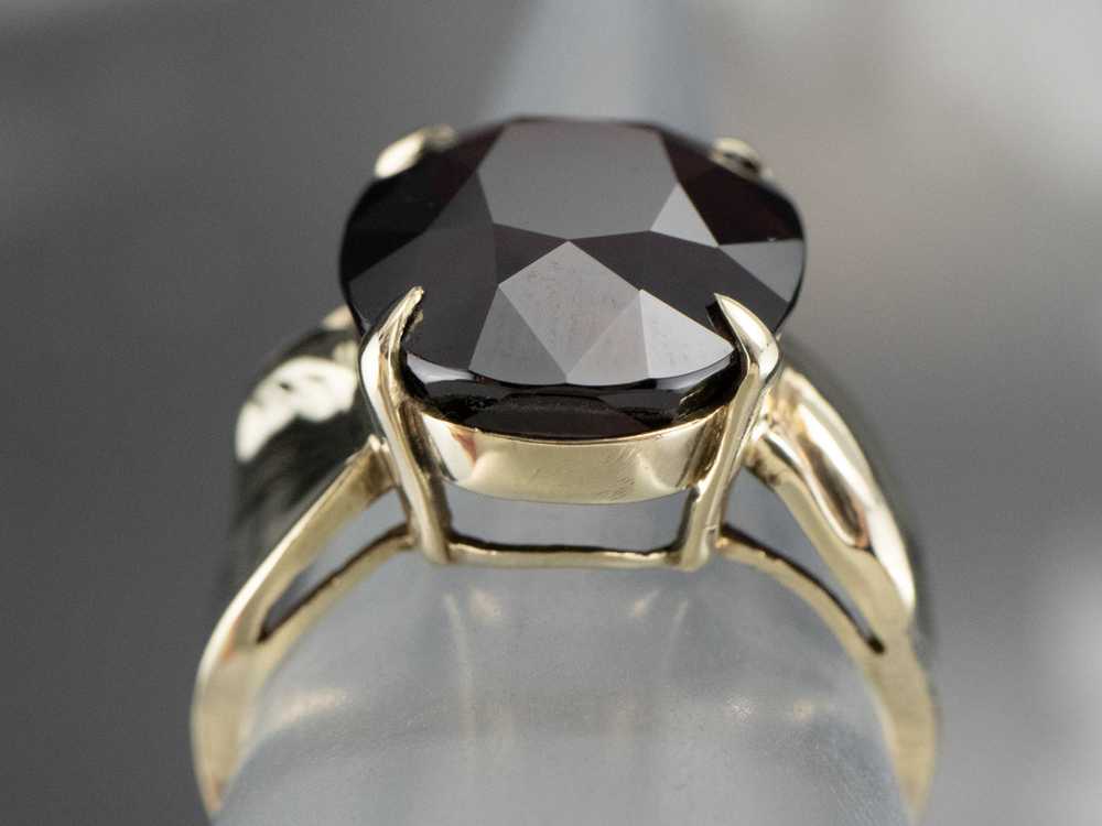 Vintage Garnet Cocktail Ring - image 8