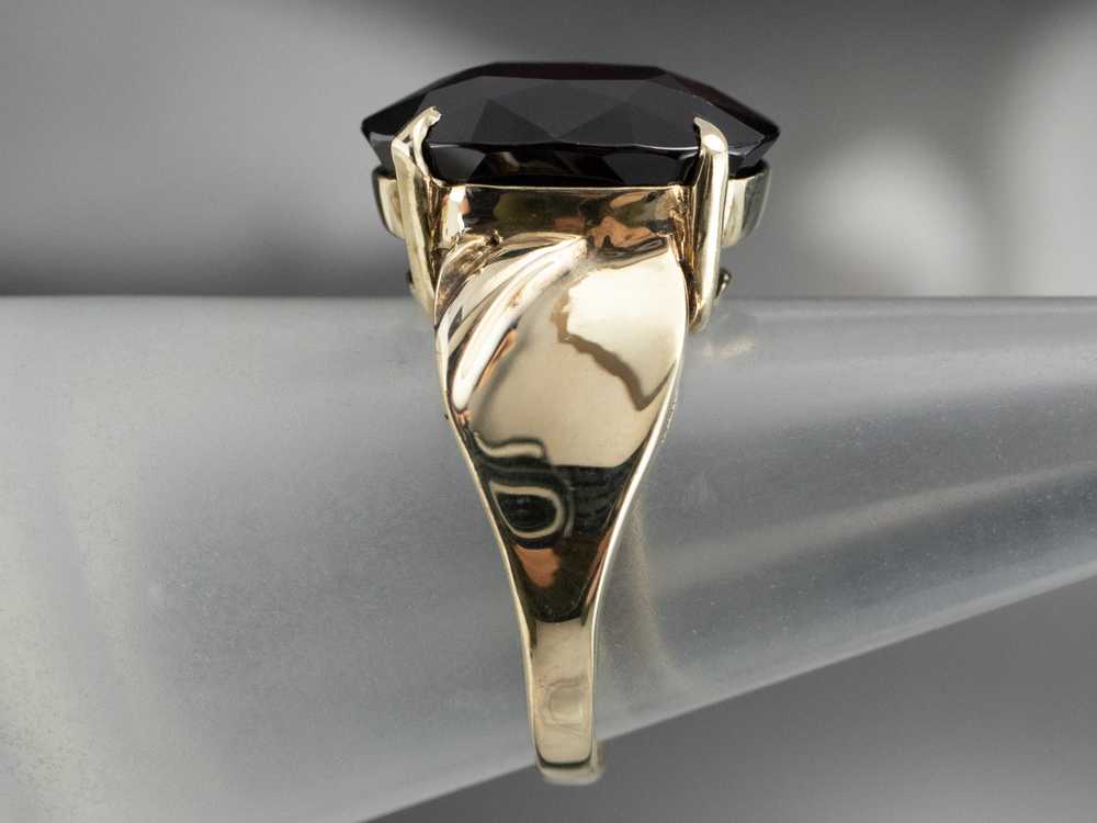 Vintage Garnet Cocktail Ring - image 9