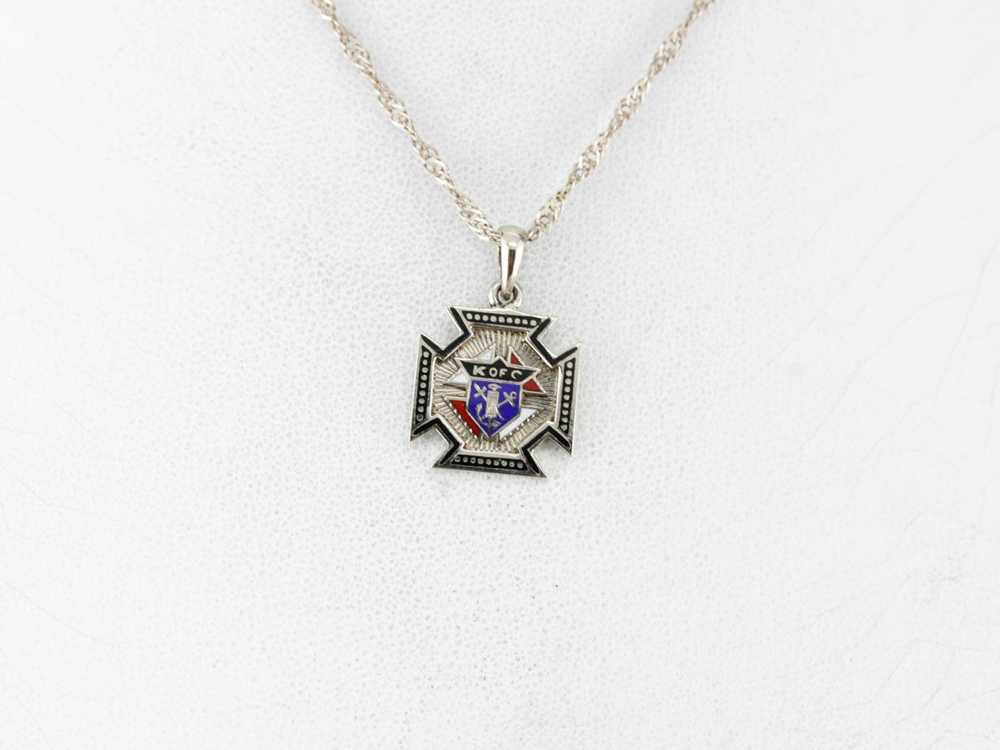 Knights of Columbus Fraternal Pendant - image 5