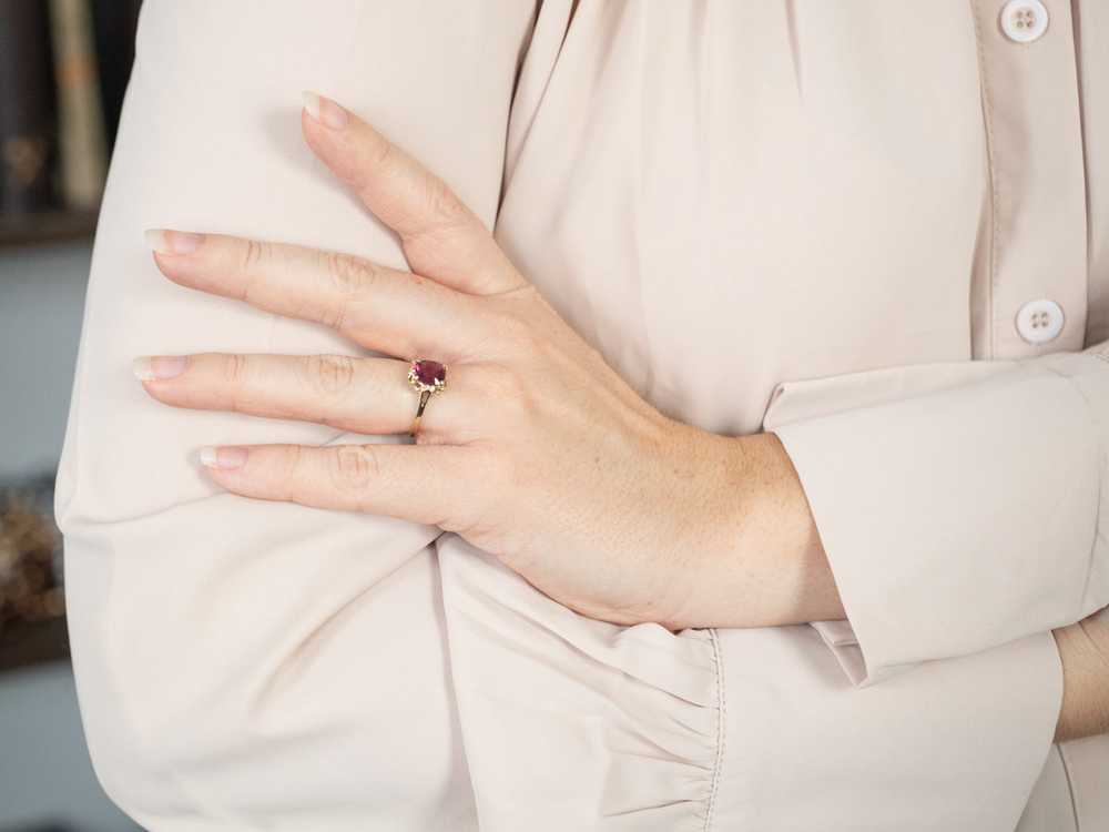 The Penelope Rhodolite Garnet Tourmaline Ring - image 5