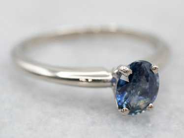 Sweet Solitaire Sapphire Engagement Ring - image 1