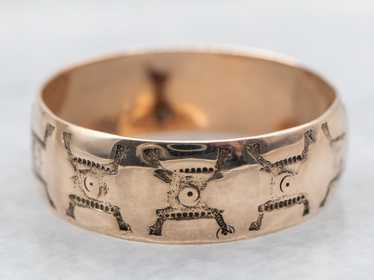 Antique Rose Gold Cigar Band - image 1