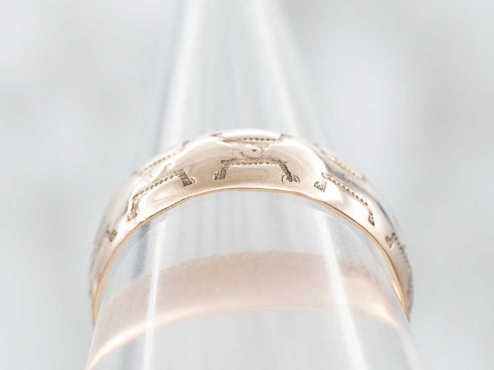 Antique Rose Gold Cigar Band - image 3