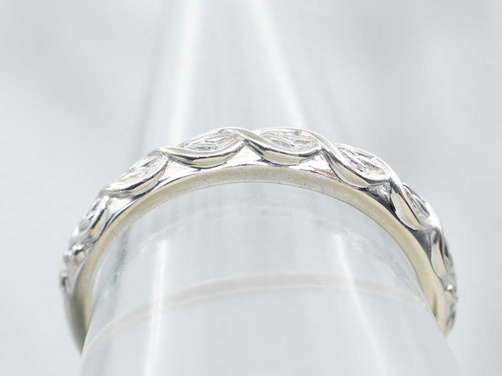 Twisting White Gold Band - image 4