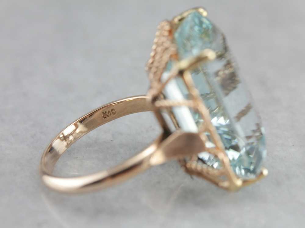 Powerful Powder Blue Statement, Aquamarine Cockta… - image 3