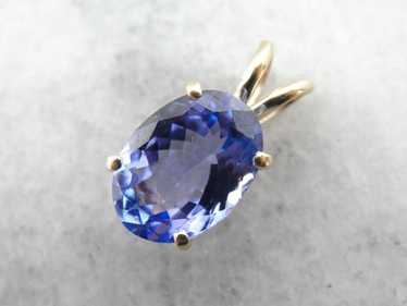 Bold and Beautiful Tanzanite Pendant with Shades … - image 1